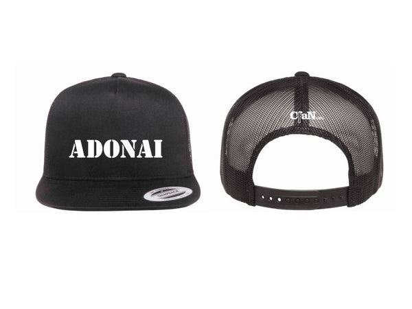 Nations Hat Flat Bill Trucker Cap (Adonai)