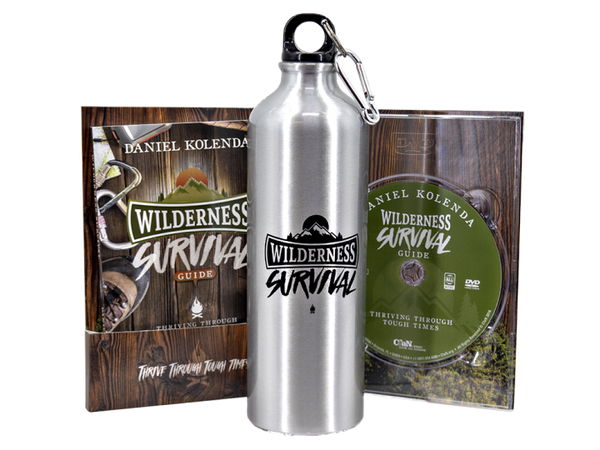 Wilderness Survival Guide Bundle (Book + DVD + Water Bottle) - Christ For All Nations Store - Christian Products