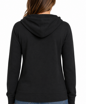 Flame Lightweight Zip-up Hoodie (Black)