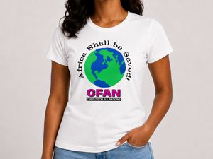 Global Africa Shall Be Saved Retro T Shirt