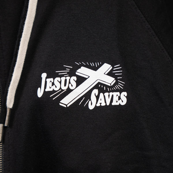 Jesus Saves Zip-Up Hoodie