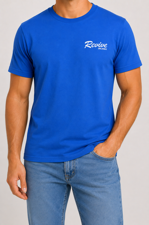 REVIVE ORLANDO Denim Blue T Shirt