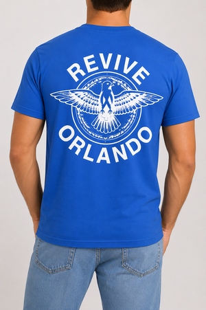 REVIVE ORLANDO Denim Blue T Shirt
