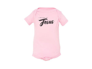 I belong to Jesus Baby Onesie (Pink)