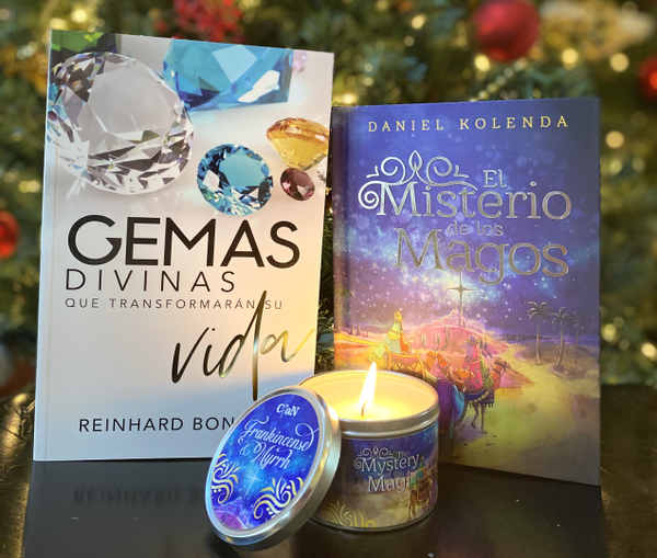 El Misterio de los Magos, Gemas Divinas & Candle Set - Christ For All Nations Store - Christian Products
