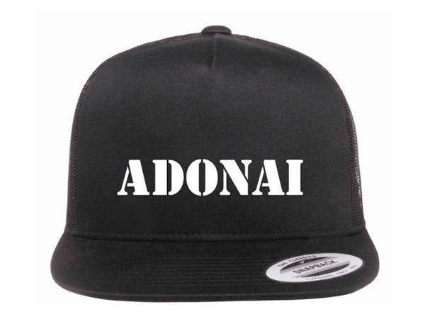 Nations Hat Flat Bill Trucker Cap (Adonai)