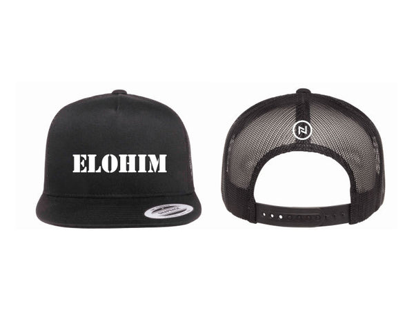 Nations Hat Flat Bill Trucker Cap (Elohim)